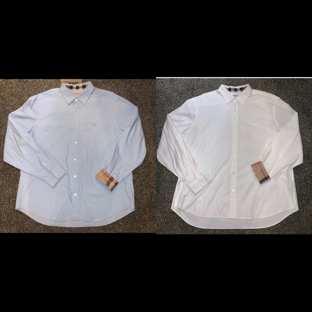 BUNDLE mens burberry dress shirts